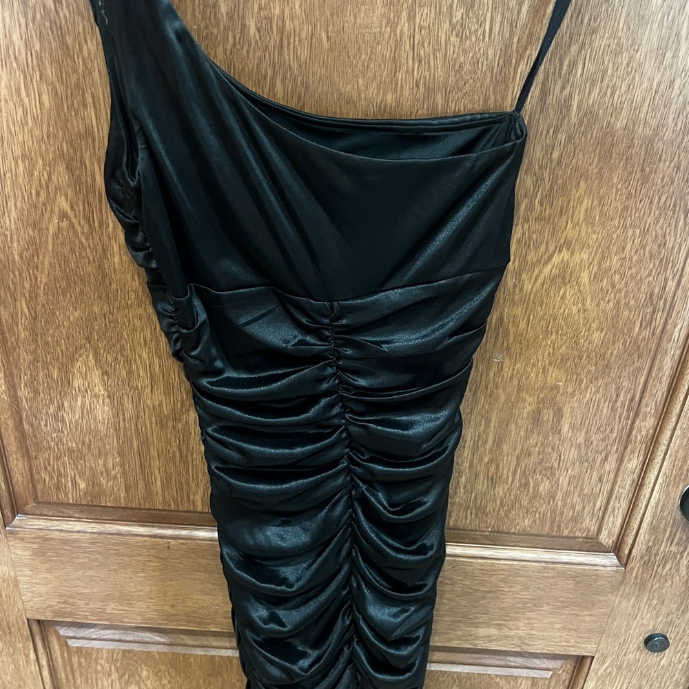 Ruby Rox Black One Shoulder Dress - Picture 6 of 8